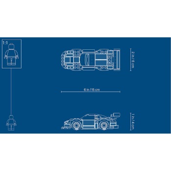 Lego set Speed Champions Porsche 911 Turbo 3.0 LE75888